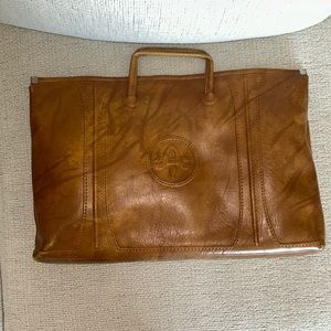 American Tourister Luggage Works Brown Bag Briefcase Vintage 70s